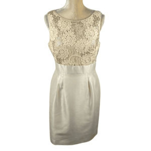 Tahari women's cream dress size 6